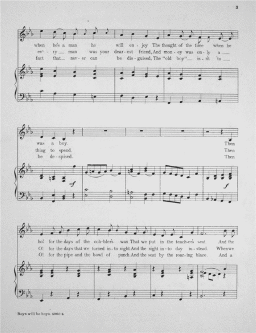 Boys Will Be Boys Voice scores gallery preview page 3
