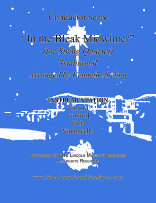 Book cover for In the Bleak Midwinter (for String Quartet)