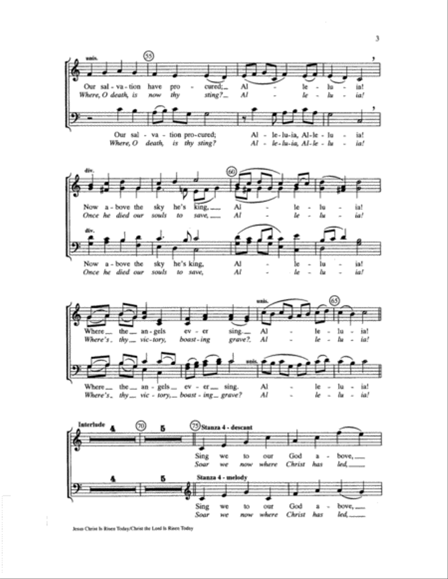 Concertato on "Easter Hymn"