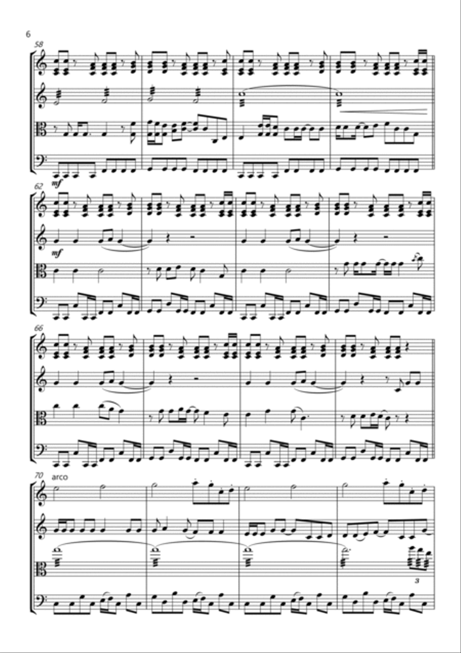 5 Years Time String Quartet scores gallery preview page 6