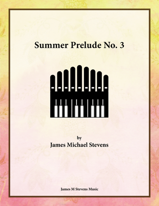 Book cover for Summer Prelude No. 3 - Organ Solo