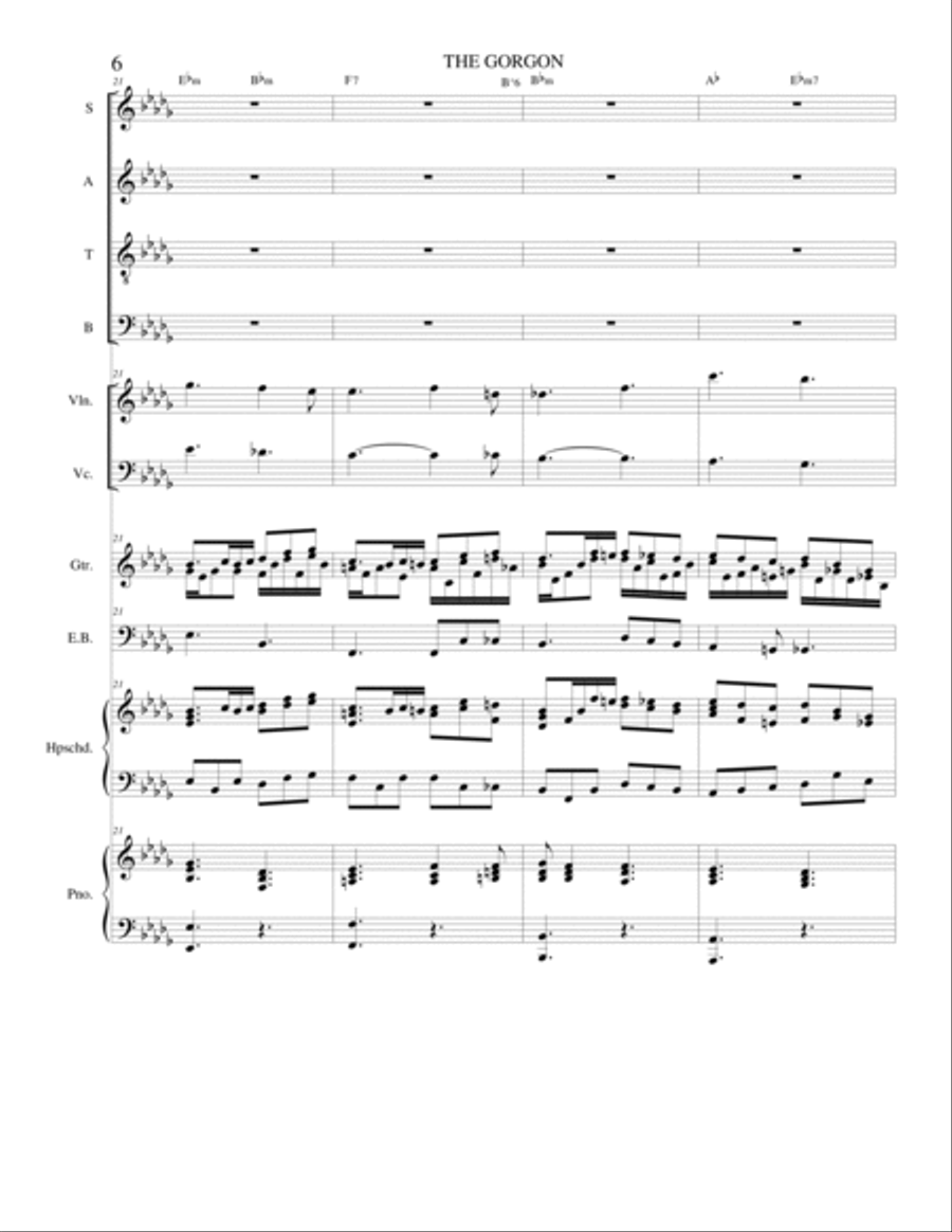 The Gorgon Choir scores gallery preview page 6