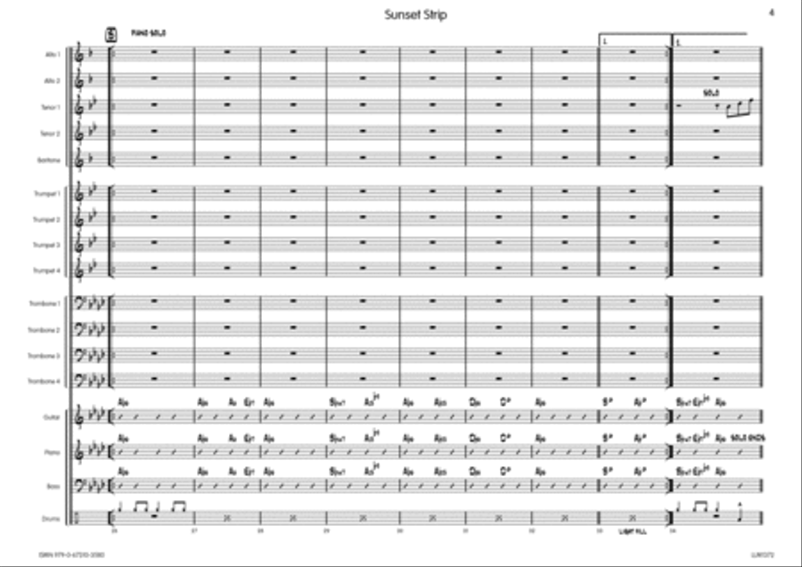 Sunset Strip Big Band scores gallery preview page 5