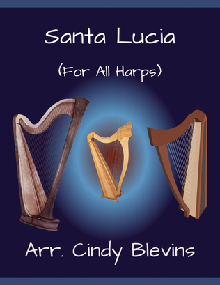 Santa Lucia, for Lap Harp Solo