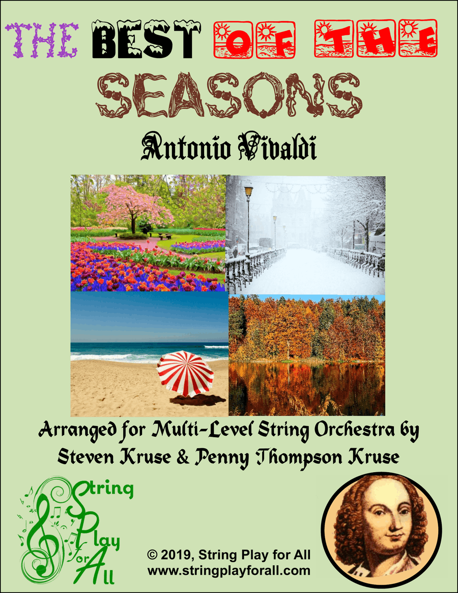 Book cover for The Best of the Seasons for Multi-Level String Orchestra