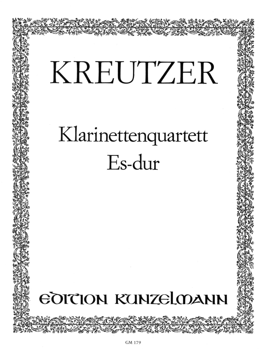 Clarinet Quartet in E-flat Major
