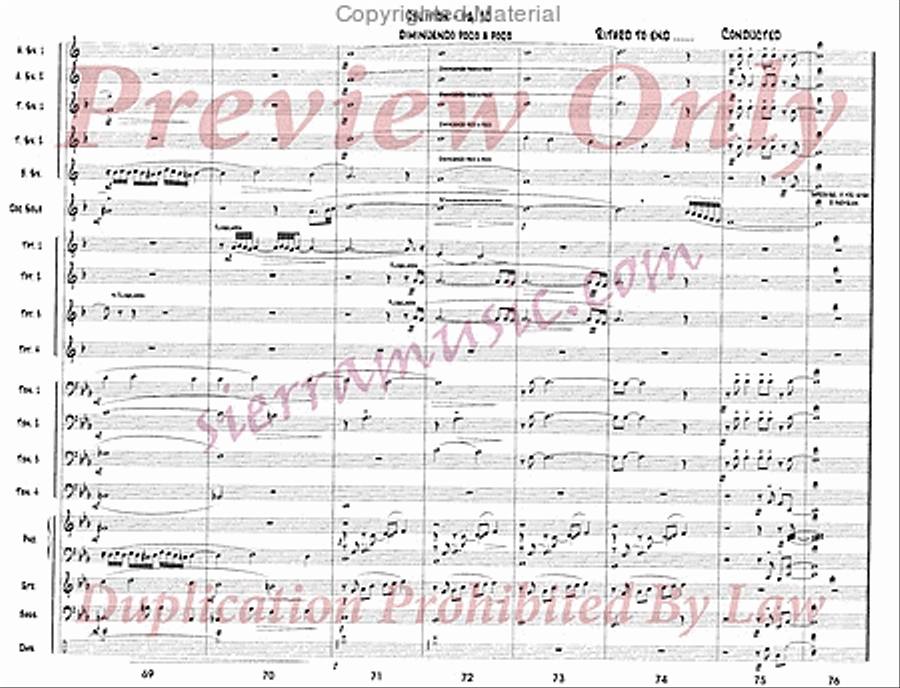 Oblivion (for Doc) Jazz Ensemble scores gallery preview page 11