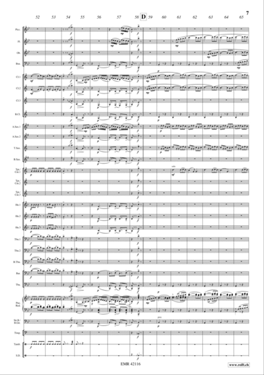 Largo Al Factotum Concert Band scores gallery preview page 7