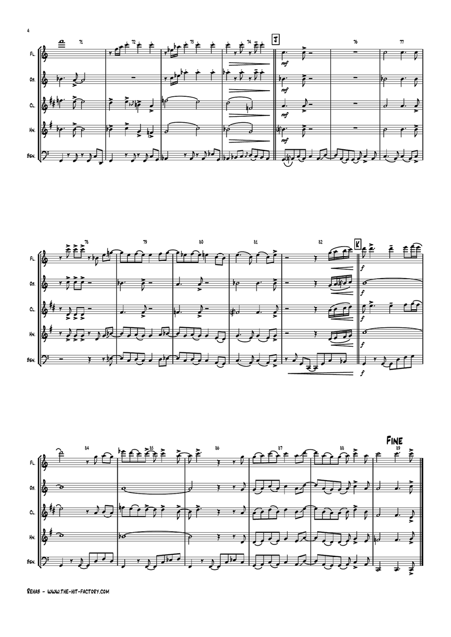 Rehab Woodwind Quintet scores gallery preview page 4