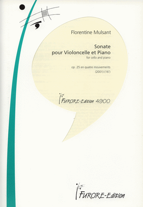 Book cover for Sonate pour violoncelle et piano op. 25
