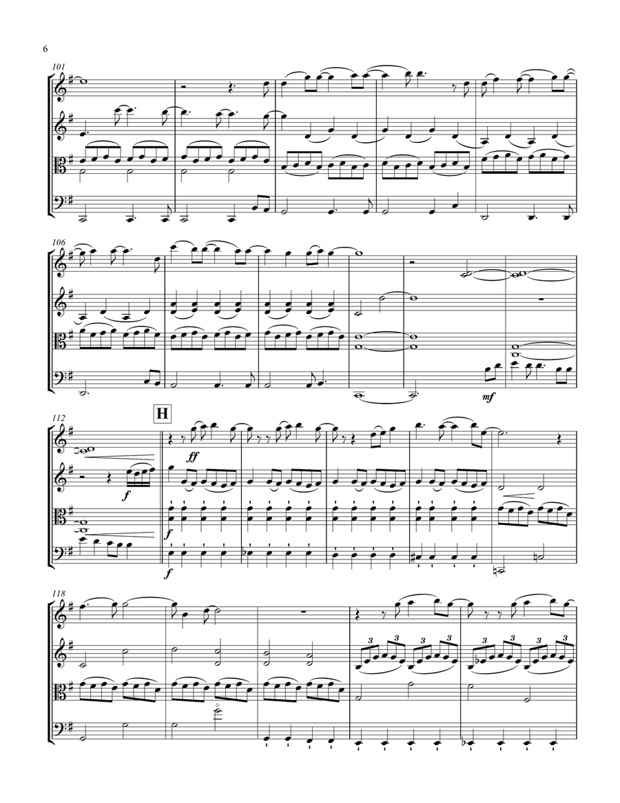 A Million Dreams String Quartet scores gallery preview page 6