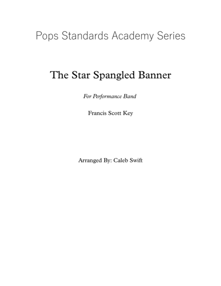 The Star Spangled Banner (Score and Parts