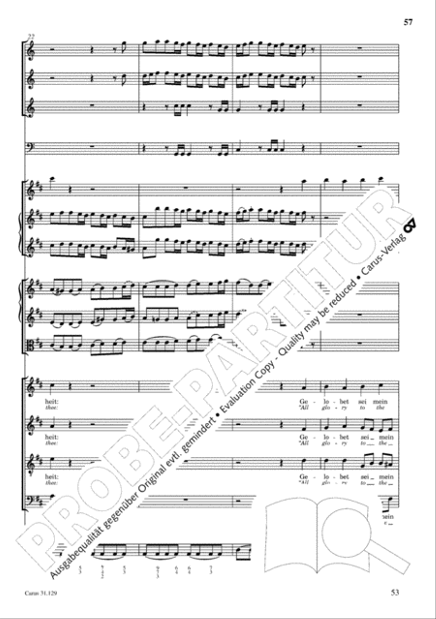 The Complete Sacred Vocal Works (Das geistliche Vokalwerk) Voice scores gallery preview page 58