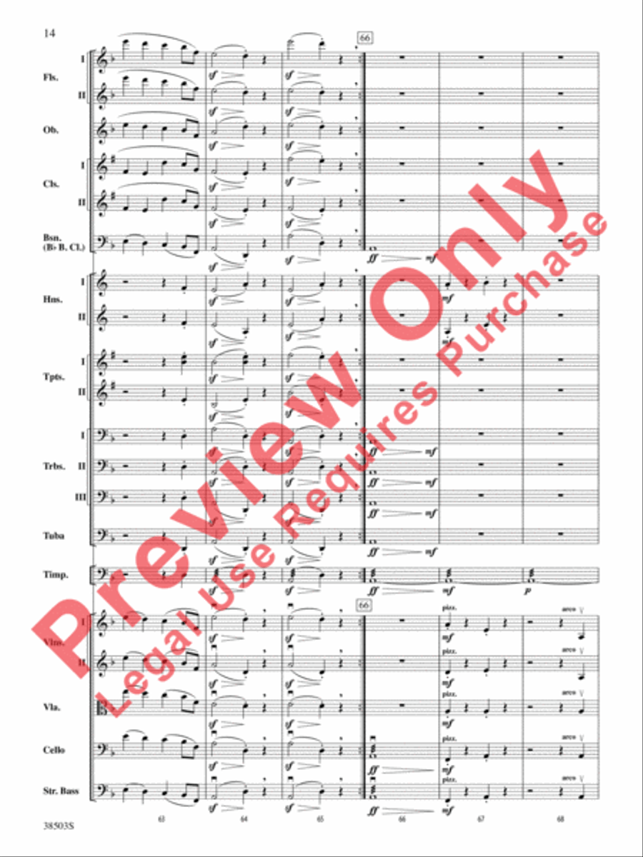 Tragic Overture Full Orchestra scores gallery preview page 15