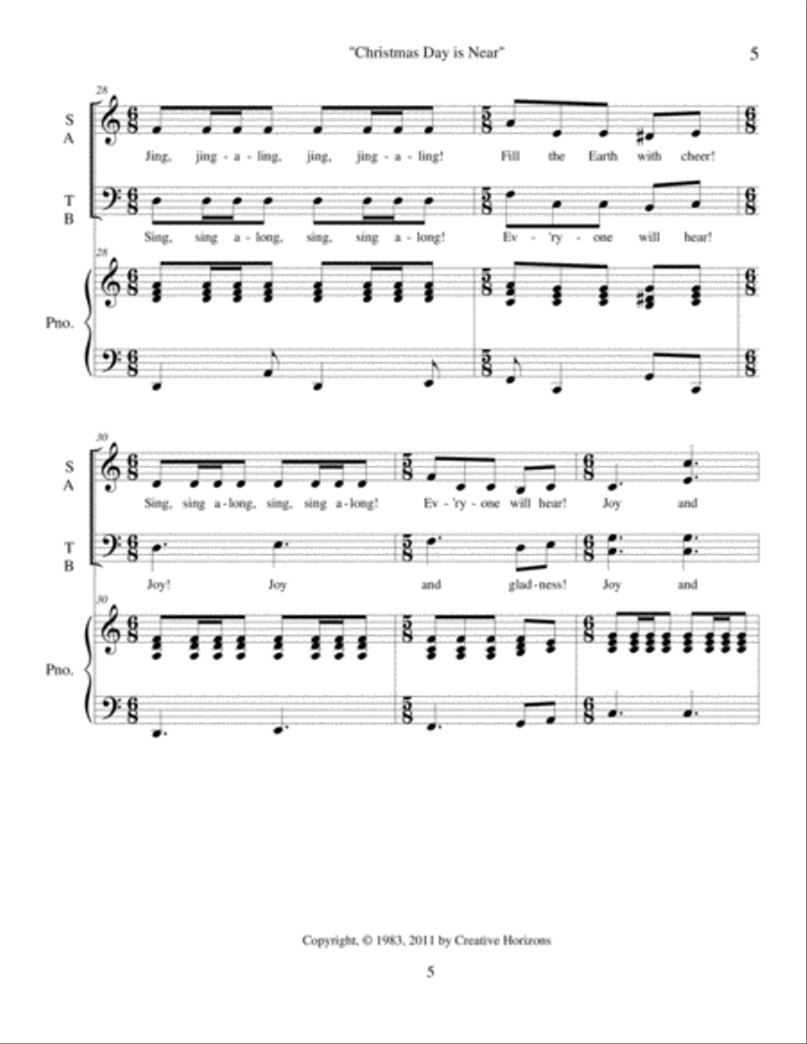 THE INVITATION (A CHRISTMAS MUSICAL --VOCAL SELECTIONS Piano Solo scores gallery preview page 6