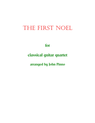 The First Noel (classical guitar quartet)