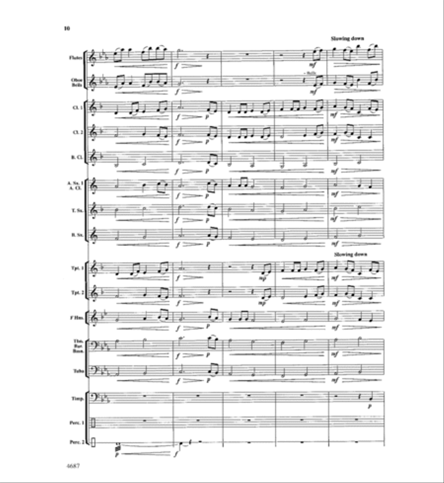 High Falls Overture Concert Band scores gallery preview page 11