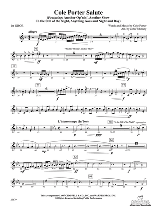 Cole Porter Salute: Oboe