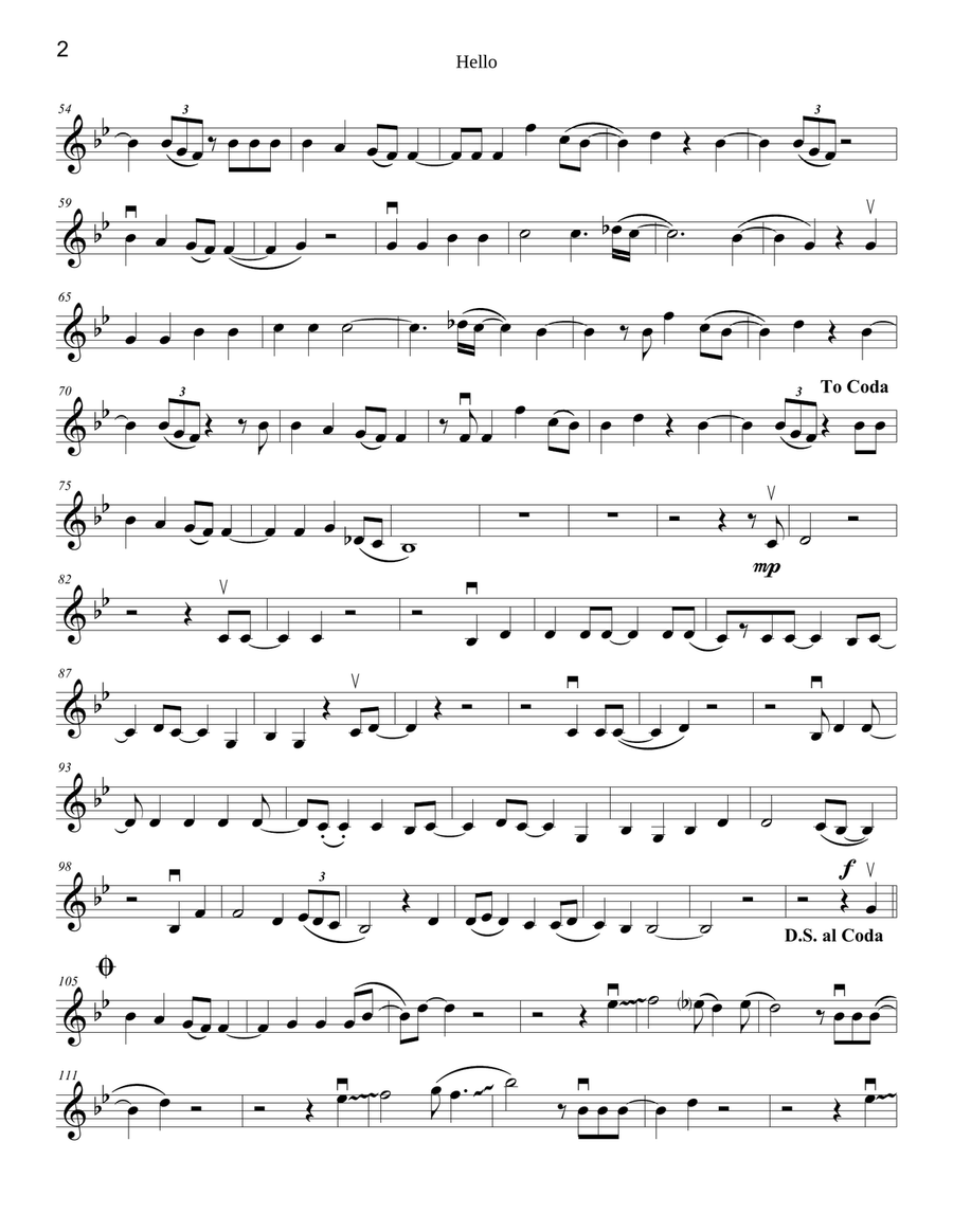 Hello Violin Solo scores gallery preview page 2