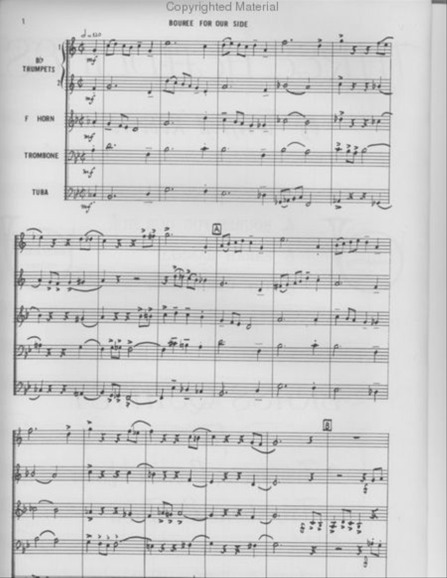 Three Headlines Brass Quintet scores gallery preview page 2