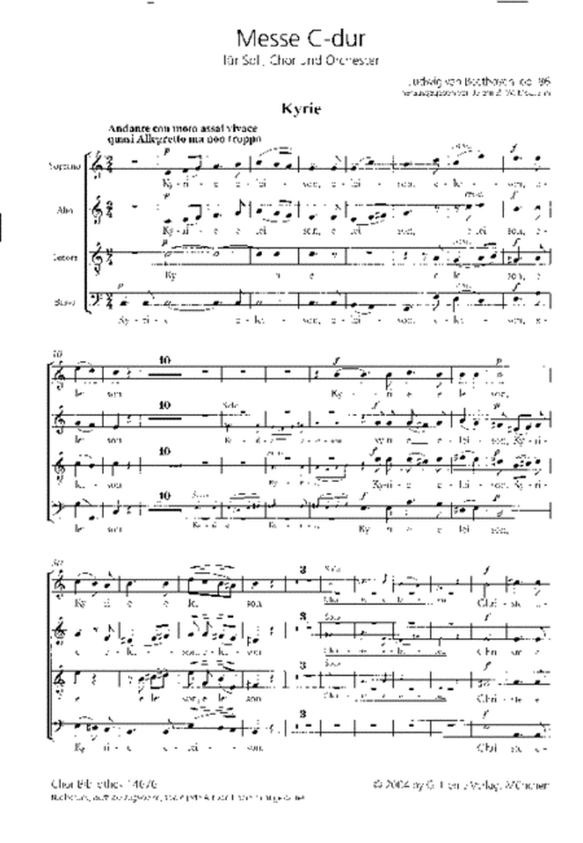 Mass in C major Op. 86