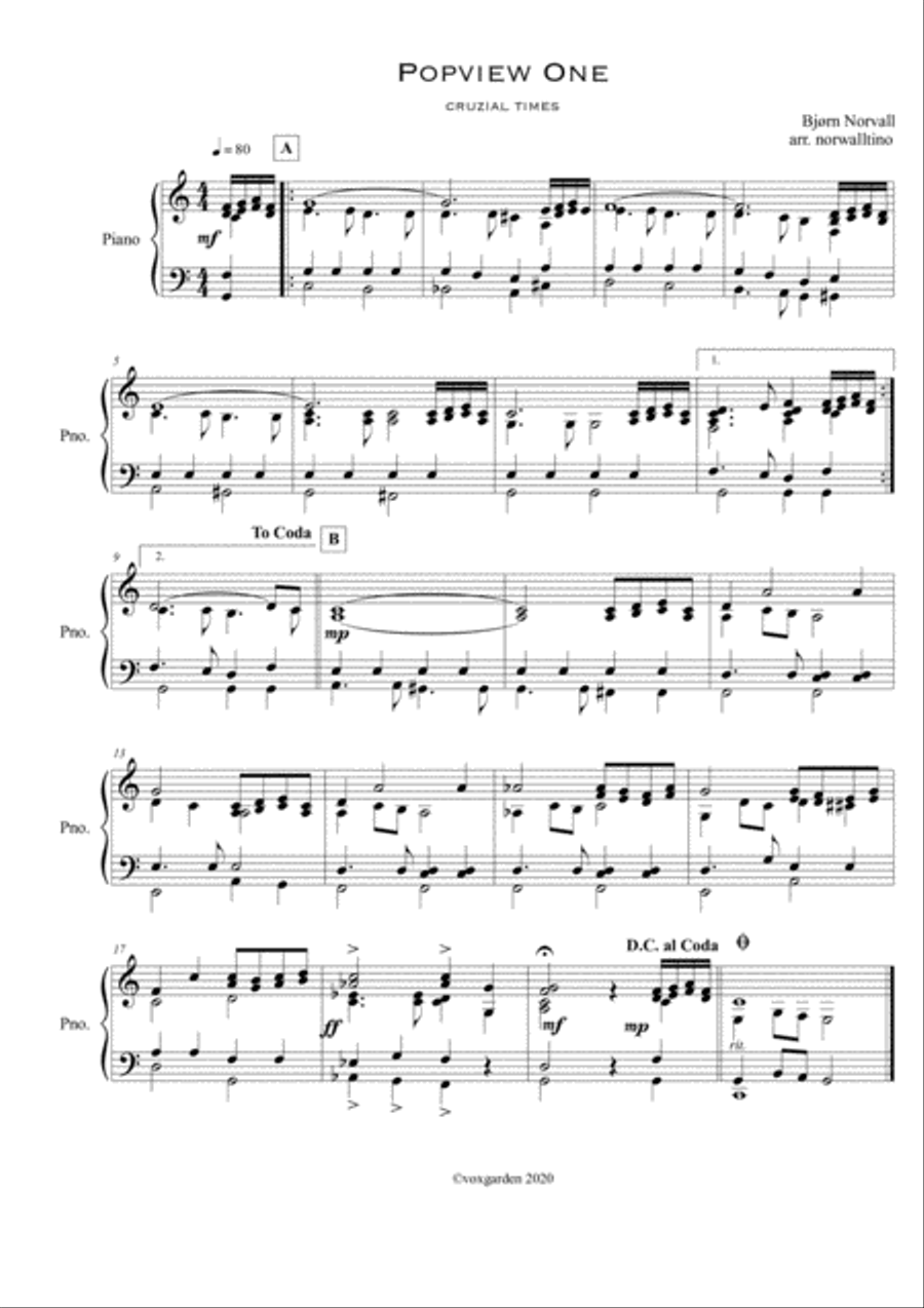 Popview One Popview One Small Ensemble scores gallery preview page 1