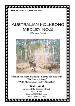 Book cover for Australian Foklsong Medley No. 2 - Concert Band Score and Parts PDF