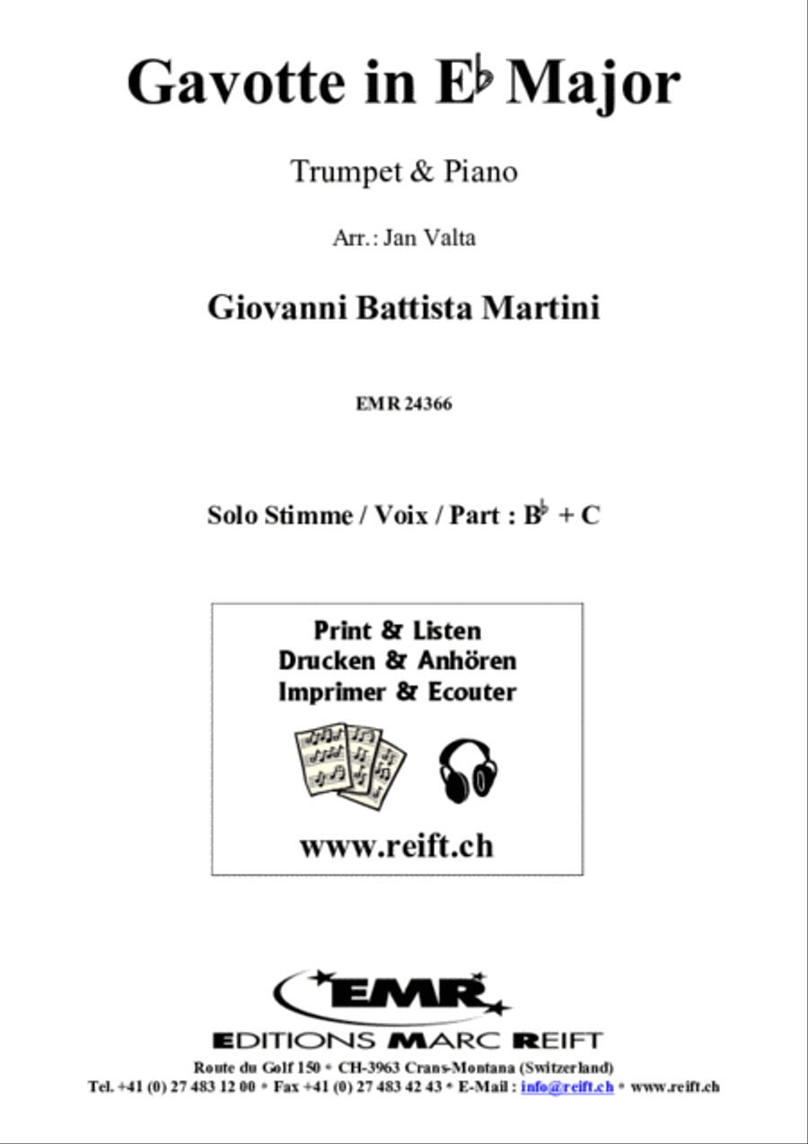Gavotte in Eb Major Gavotte in Eb Major Trumpet Solo scores gallery preview page 2