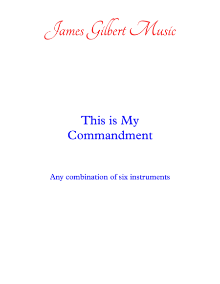 This Is My Commandment image number null
