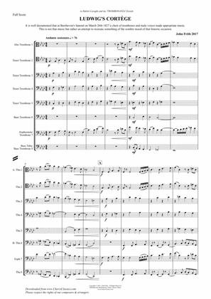 Ludwig's Cortege for 8-part Low Brass Ensemble