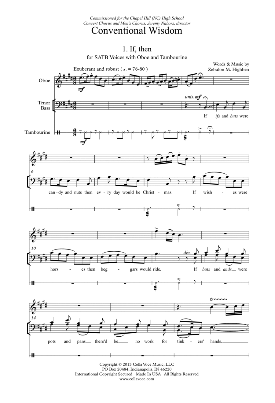 Conventional Wisdom 4-Part scores gallery preview page 1