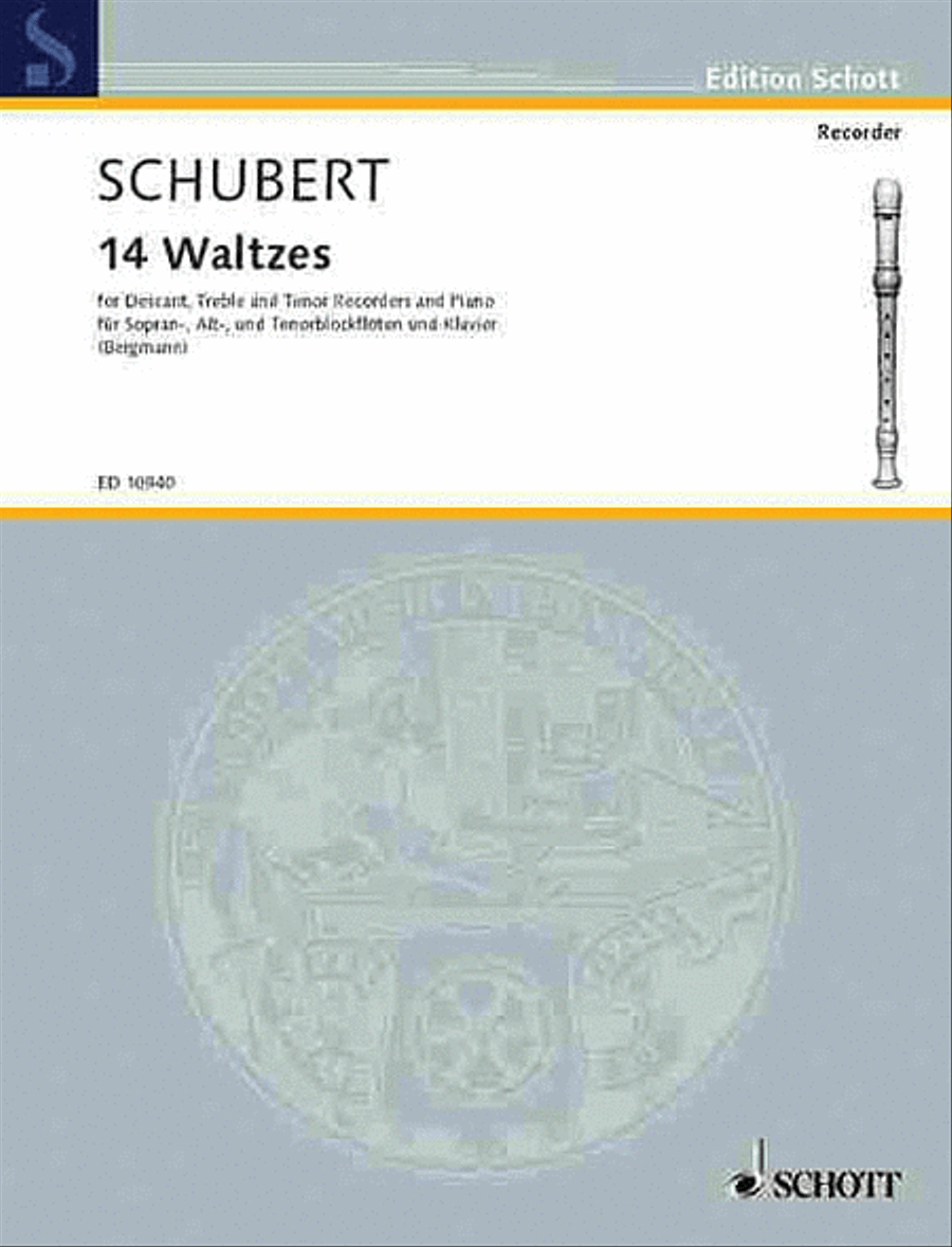 14 Waltzes 14 Waltzes Recorder scores gallery preview page 1