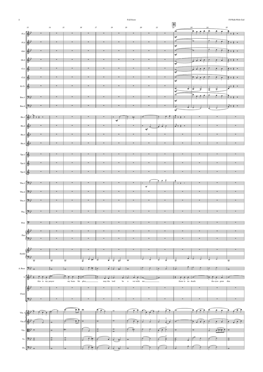 I'll Walk With God Full Orchestra scores gallery preview page 2