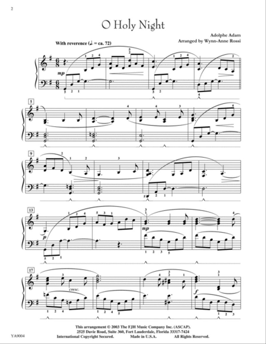 Three Christmas Nocturnes Piano Solo scores gallery preview page 2