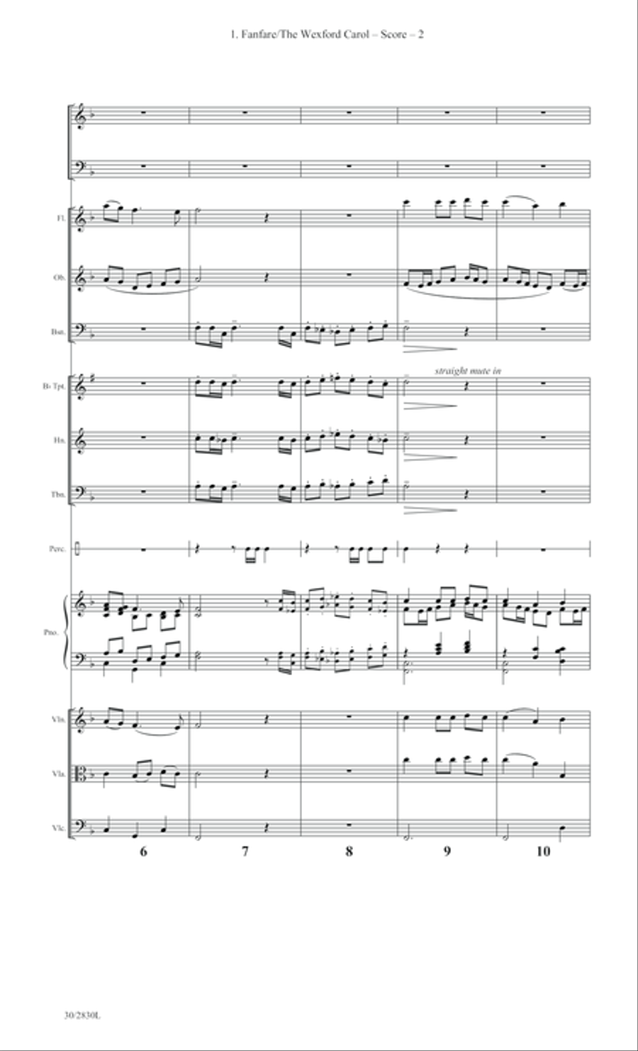 A Blest Messiah Born - Full Score Choir scores gallery preview page 4