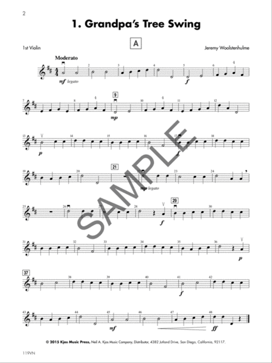 String Basics First Performance Ensembles - Book 1 - Violin Chamber Orchestra scores gallery preview page 3