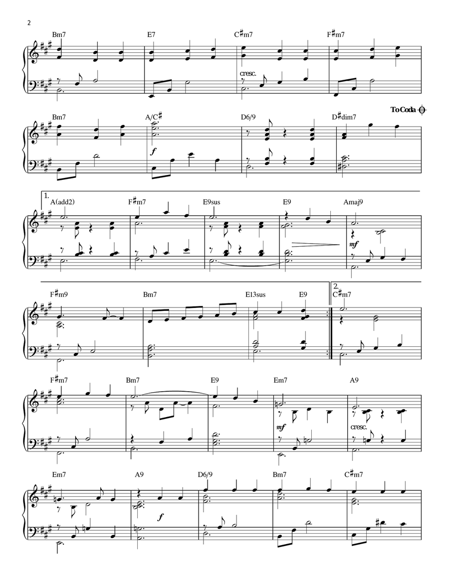 The Most Wonderful Time Of The Year [Jazz version] (arr. Brent Edstrom) Piano Solo scores gallery preview page 2