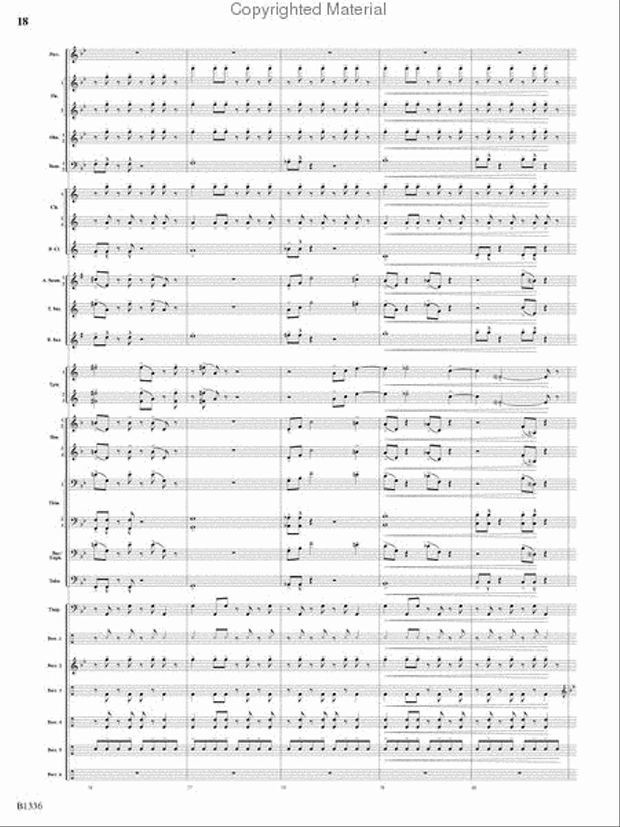 Dreams and Proclamations Concert Band scores gallery preview page 17