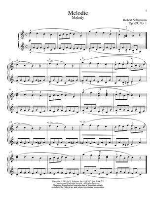 Melody, Op. 68, No. 1
