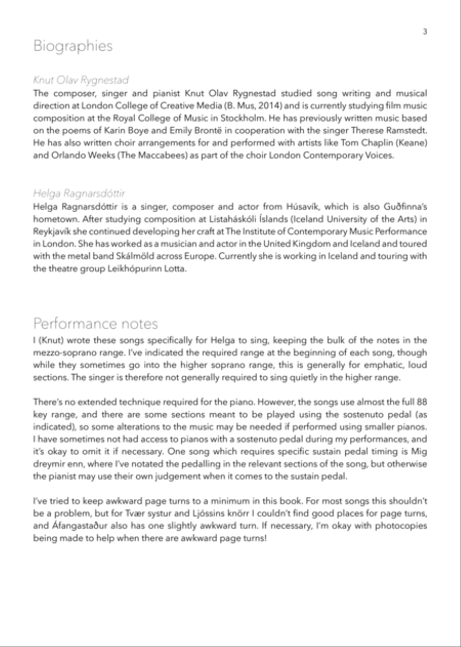 Ótal stjarna hröp Voice scores gallery preview page 5