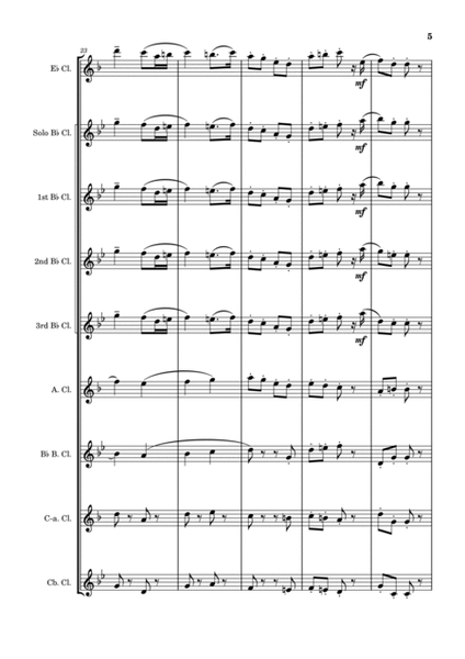 Folk Song Suite - Movement 1 - March (Seventeen Come Sunday) - Clarinet Choir Music image number null