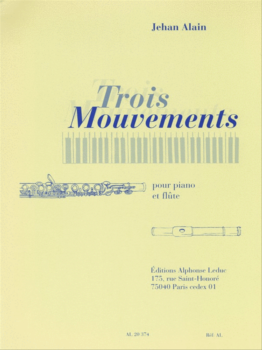 Trois Mouvements Flute Solo scores gallery preview page 1