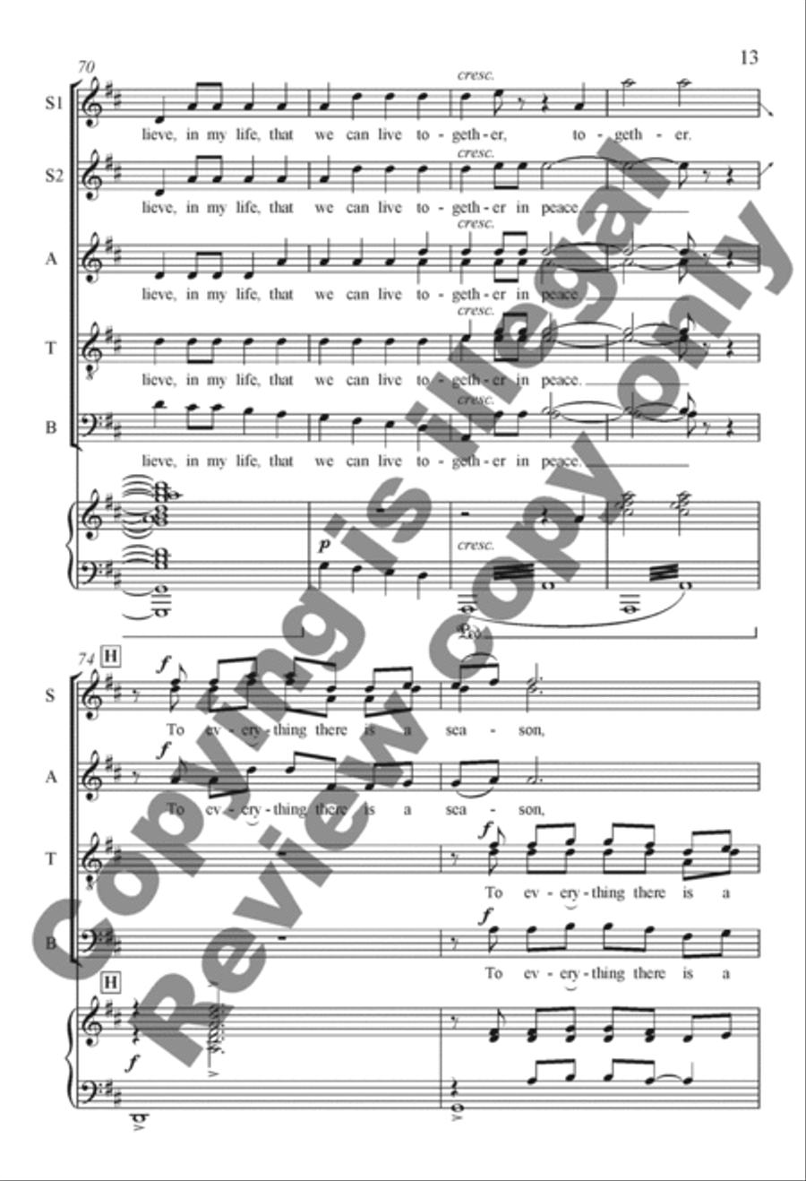 To Everything There Is a Season 4-Part scores gallery preview page 12