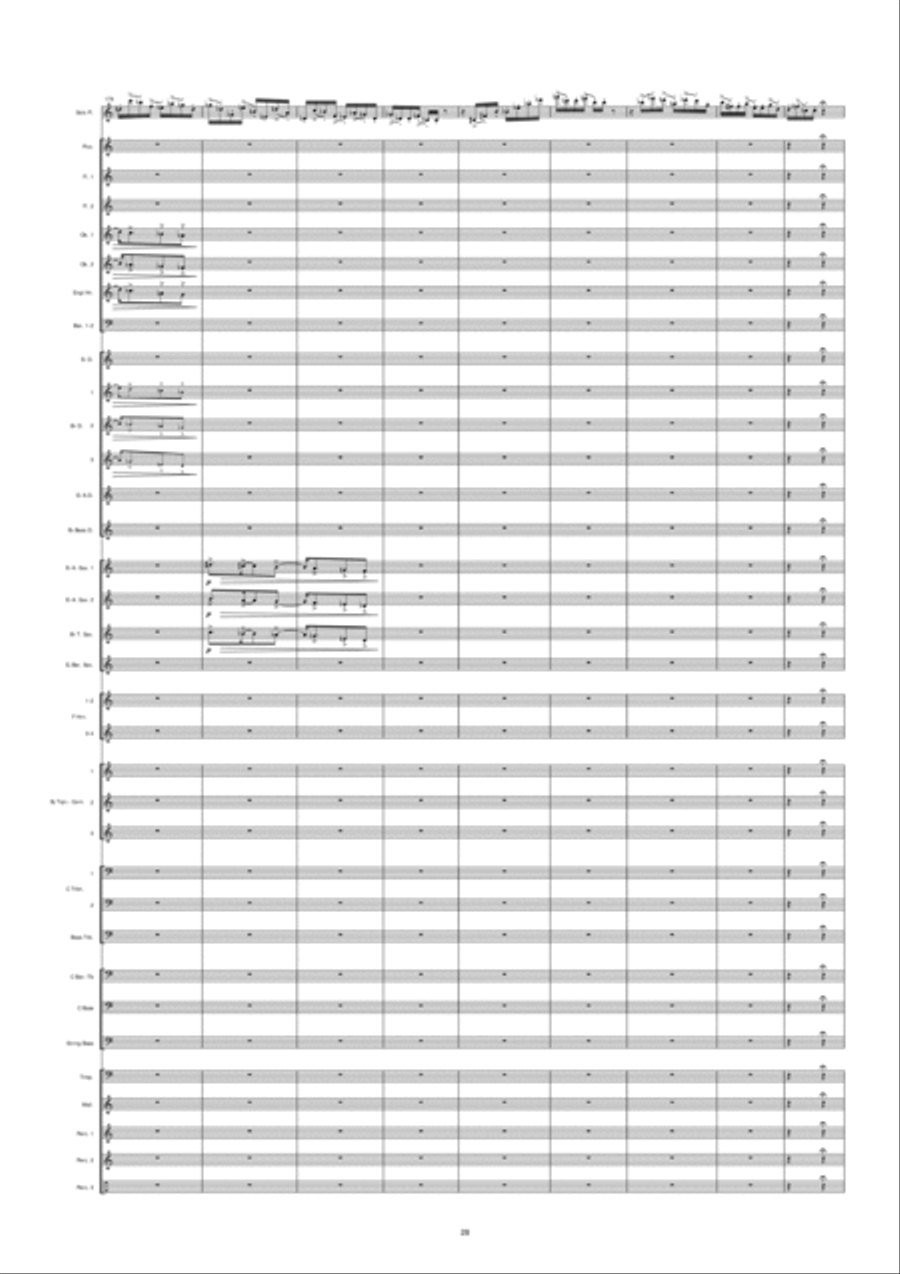 Night In Venice Concert Band scores gallery preview page 29