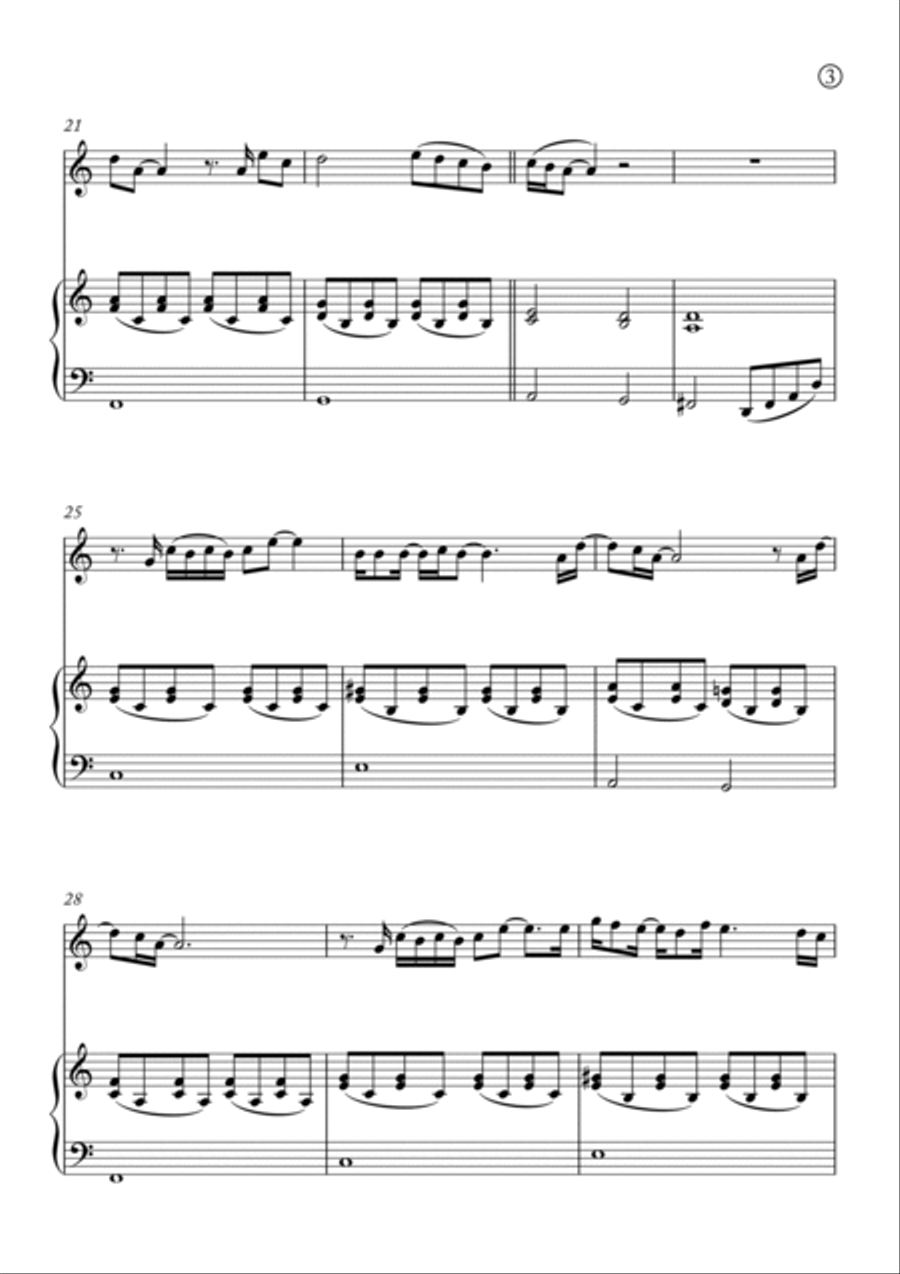 Talking To The Moon Violin Solo scores gallery preview page 3