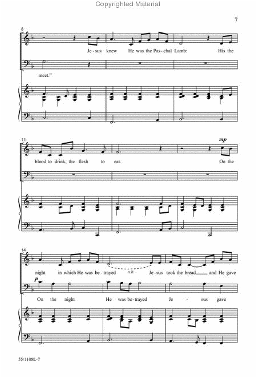 Lent: A Journey to New Life - Performance CD/SATB Score Combination 4-Part scores gallery preview page 5