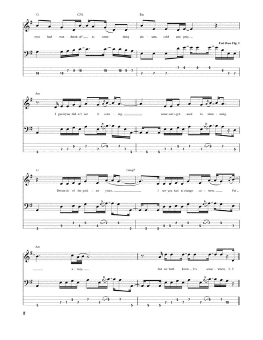 Police Station Police Station Bass Guitar Tablature scores gallery preview page 2