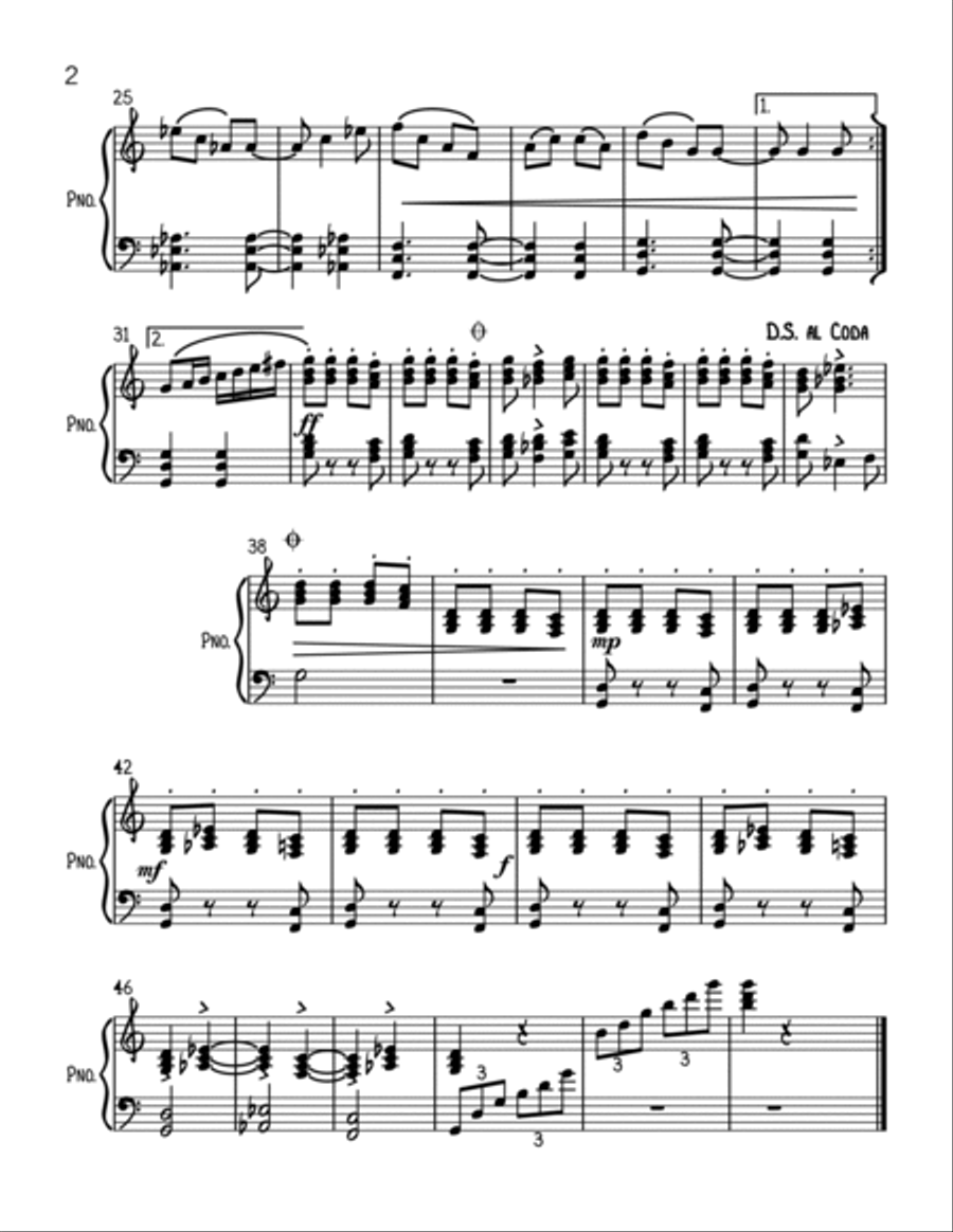Cinco de Mayo Cinco de Mayo Piano Solo scores gallery preview page 2