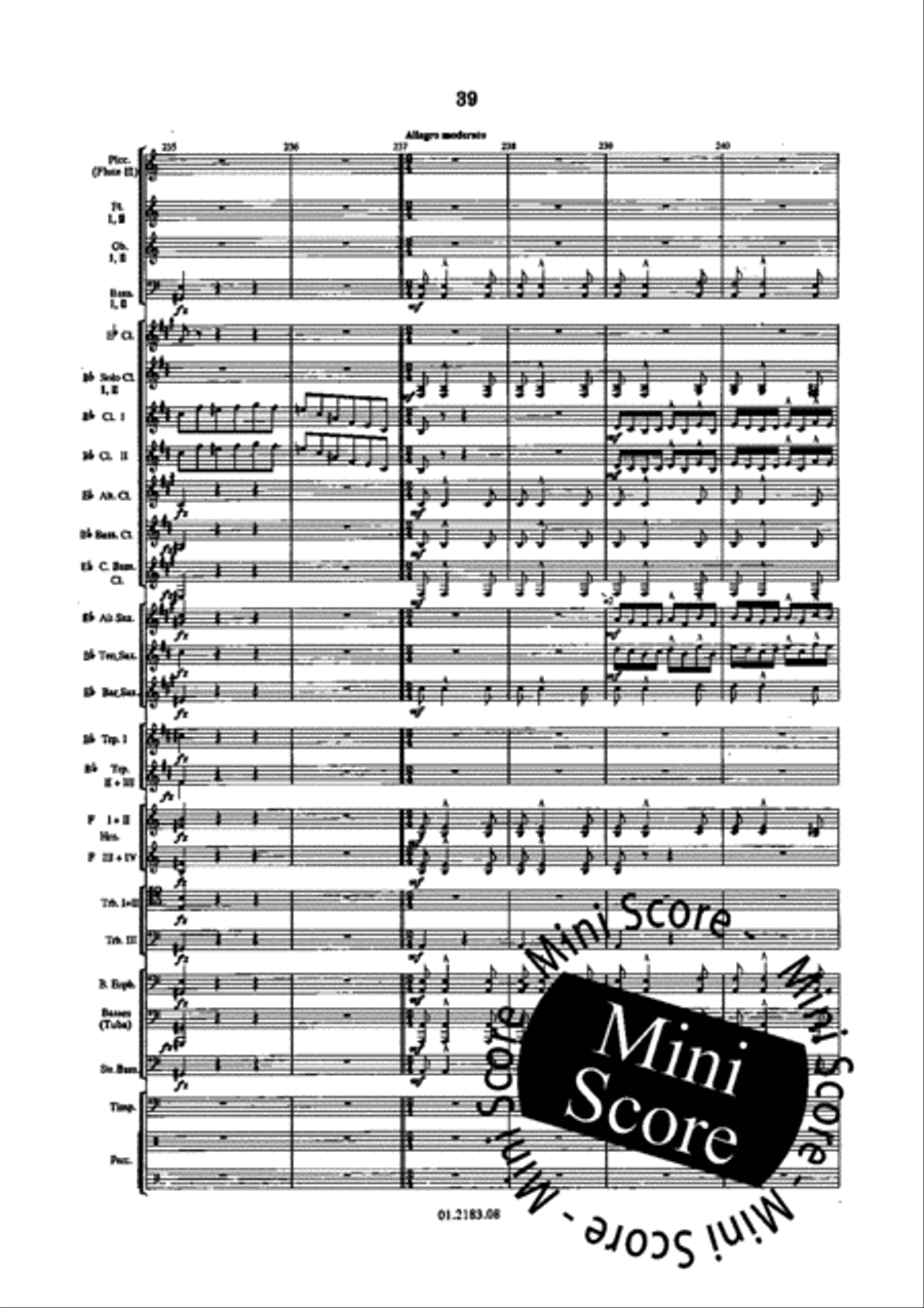 Der Zigeunerbaron Concert Band scores gallery preview page 45