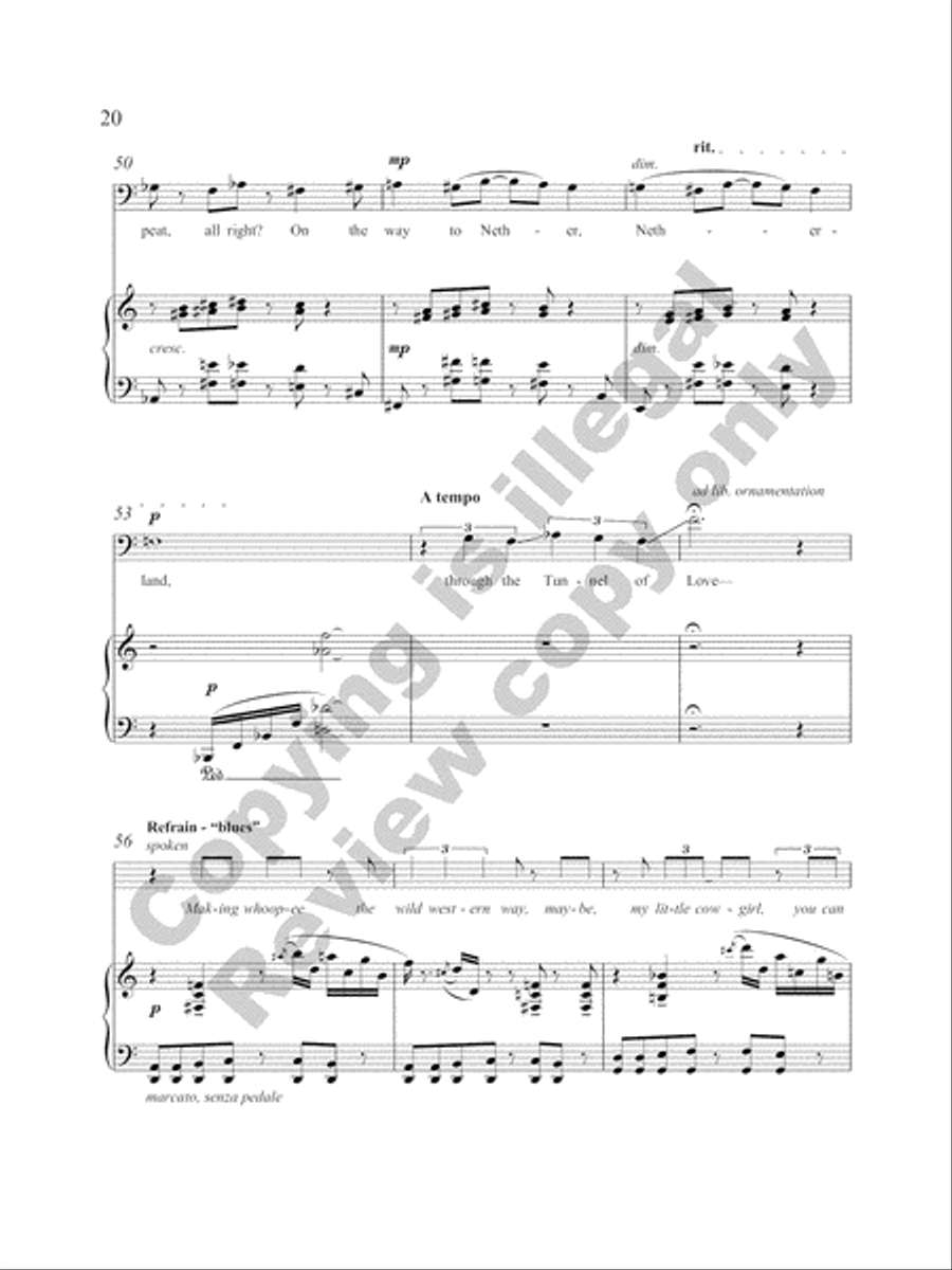 Five Love Songs for High Baritone Voice and Piano High Voice scores gallery preview page 30